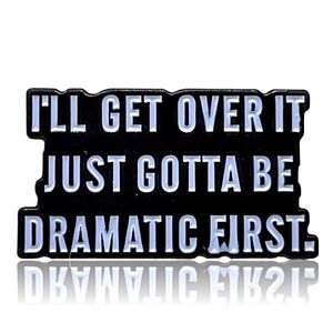 Funny Enamel Dramatic Pin